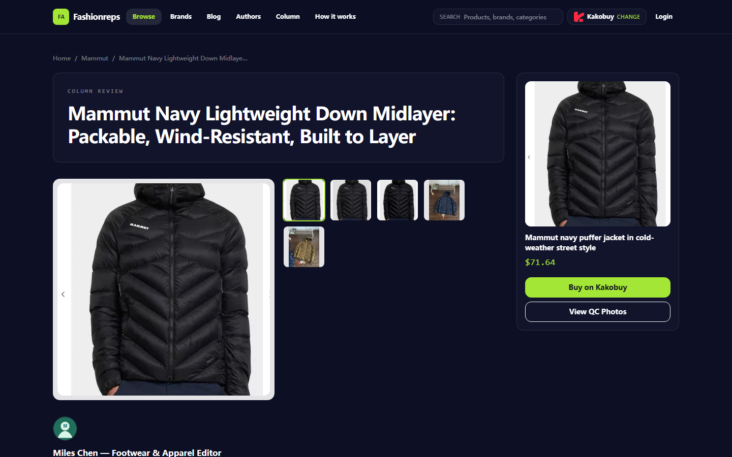 Mammut Jacket Review: Assessing Fall-Winter Layering Fit