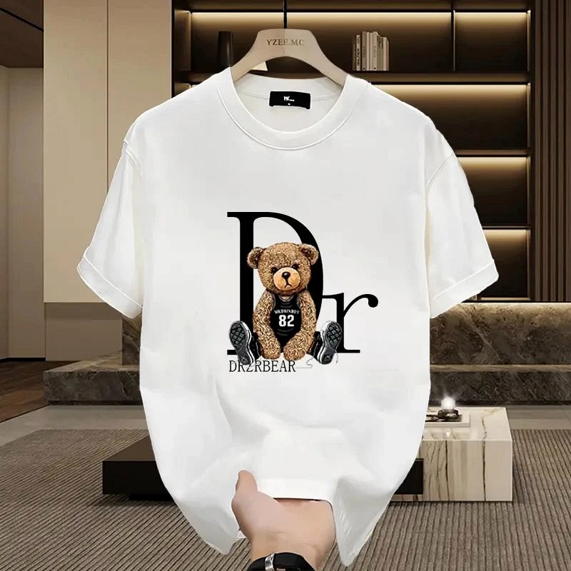 Dior Bear Graphic White T-Shirt Review: Loose Fit, 230g Long-Staple Cotton, One Big Sizing Question