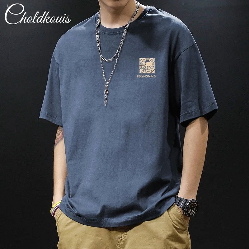 Foreign Trade Blue T-Shirt in Casual Streetwear Style Review: A $5.97 Cotton Crewneck, Tested