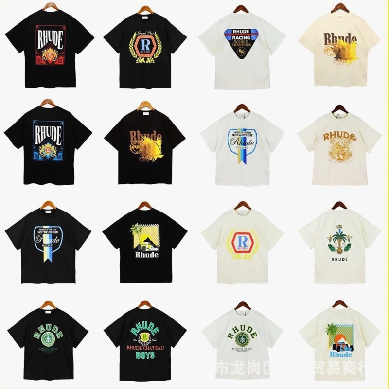 Rhude Trendy T-Shirts with Various Printed Designs Review: Hands-On With the 240 g Printed Tee